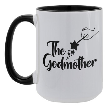 Fairy God Mother, Κούπα Mega 15oz, κεραμική Μαύρη, 450ml