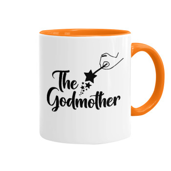Fairy God Mother, Mug colored orange, ceramic, 330ml