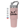 Pink color, 890ml (30oz) stainless Steel Tumbler with Handle