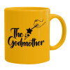 Ceramic coffee mug yellow, 330ml