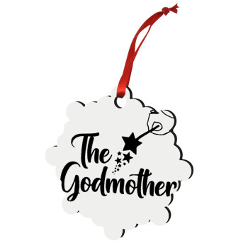 Fairy God Mother, Στολίδι Χριστουγεννιάτικο στολίδι snowflake ξύλινο 7.5cm