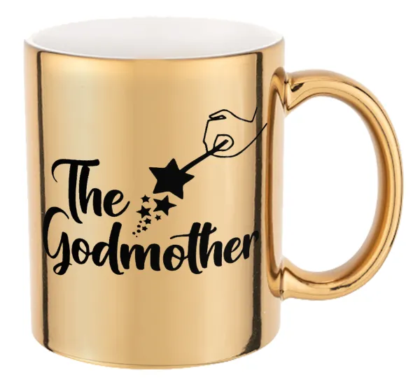 Fairy God Mother — Κούπα κεραμική, χρυσή καθρέπτης, 330ml