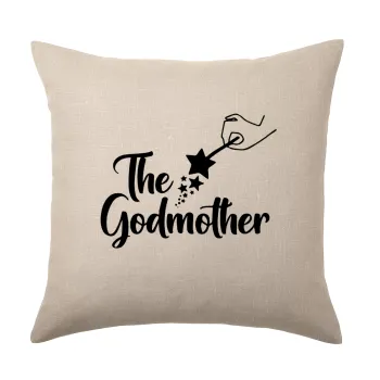 Fairy God Mother, Μαξιλάρι καναπέ ΛΙΝΟ 40x40cm περιέχεται το  γέμισμα