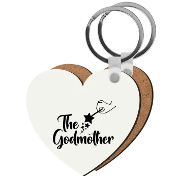 Fairy God Mother, Μπρελόκ Ξύλινο καρδιά MDF