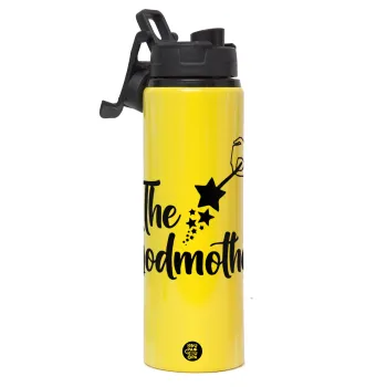 Fairy God Mother, Μεταλλικό παγούρι νερού με καπάκι ασφαλείας, αλουμινίου 850ml