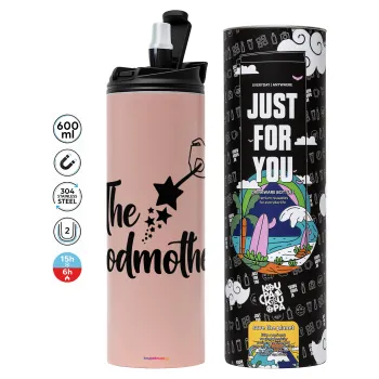 Fairy God Mother, Tumbler stainless steel PINK 600ml