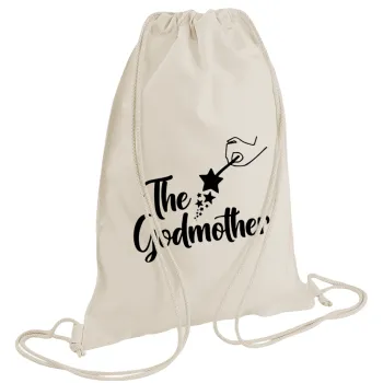Fairy God Mother, Backpack bag GYMBAG natural (28x40cm)