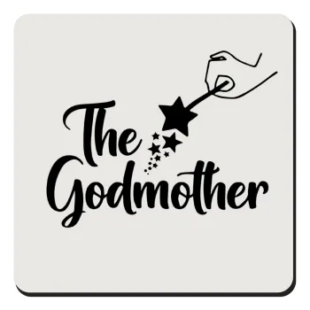 Fairy God Mother, Τετράγωνο μαγνητάκι ξύλινο 9x9cm