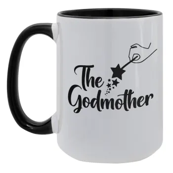 Fairy God Mother, Κούπα Mega 15oz, κεραμική Μαύρη, 450ml