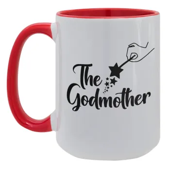 Fairy God Mother, Κούπα Mega 15oz, κεραμική Κόκκινη, 450ml