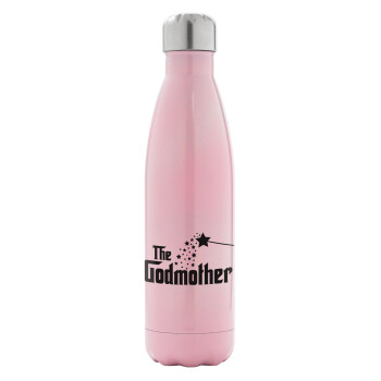 Fairy GodMother, Metal mug thermos Pink Iridiscent (Stainless steel), double wall, 500ml