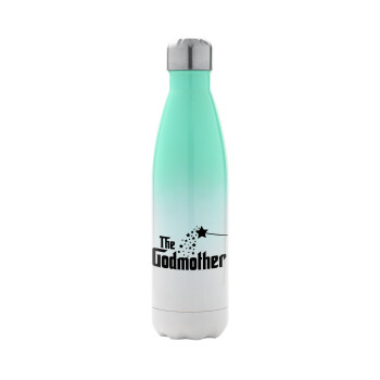 Fairy GodMother, Metal mug thermos Green/White (Stainless steel), double wall, 500ml