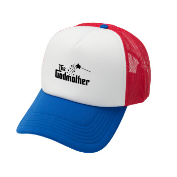 Fairy GodMother, Καπέλο Soft Trucker με Δίχτυ Red/Blue/White 