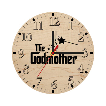 Fairy GodMother, Ρολόι τοίχου ξύλινο plywood (20cm)