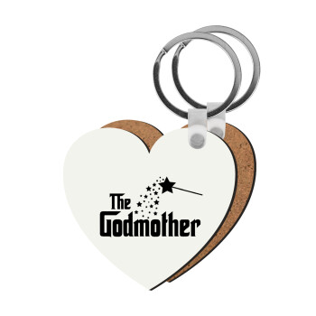 Fairy GodMother, Μπρελόκ Ξύλινο καρδιά MDF