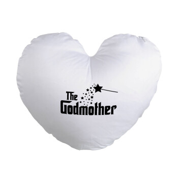 Fairy GodMother, Μαξιλάρι καναπέ καρδιά 40x40cm περιέχεται το  γέμισμα