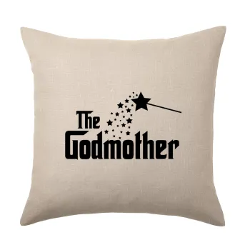 Fairy GodMother, Μαξιλάρι καναπέ ΛΙΝΟ 40x40cm περιέχεται το  γέμισμα