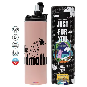 Fairy GodMother, Tumbler stainless steel PINK 600ml