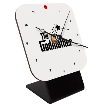 Fairy GodMother, Quartz Wooden table clock with hands (10cm)