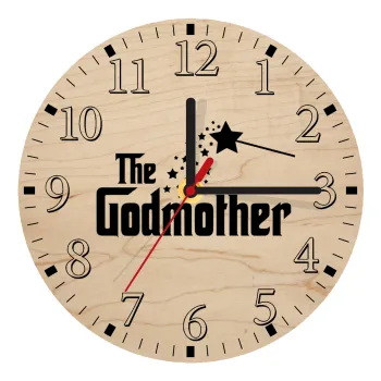 Fairy GodMother, Ρολόι τοίχου ξύλινο plywood (20cm)