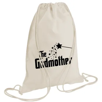 Fairy GodMother, Backpack bag GYMBAG natural (28x40cm)