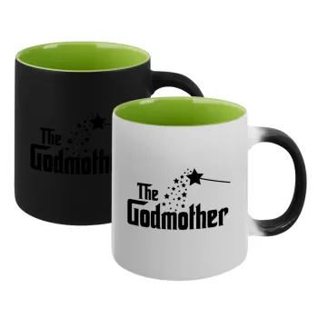 Fairy GodMother, Κούπα Μαγική εσωτερικό πράσινο, κεραμική 330ml που αλλάζει χρώμα με το ζεστό ρόφημα