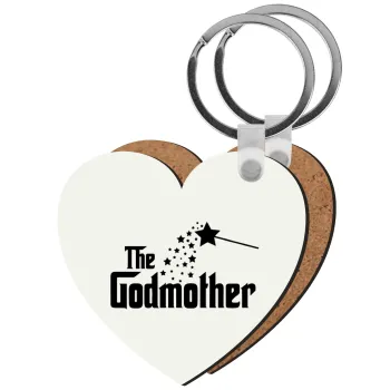 Fairy GodMother, Μπρελόκ Ξύλινο καρδιά MDF