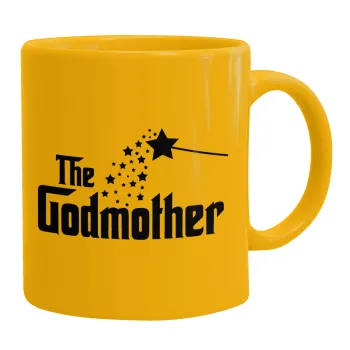 Fairy GodMother, Κούπα, κεραμική κίτρινη, 330ml