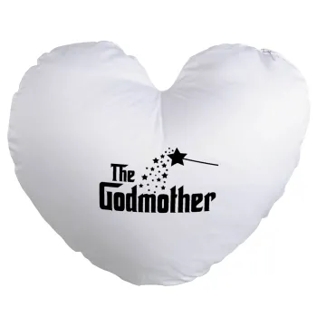 Fairy GodMother, Μαξιλάρι καναπέ καρδιά 40x40cm περιέχεται το  γέμισμα