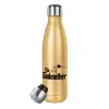 Glitter gold stainless steel thermos bottle, double-walled, 500ml