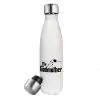 Metal mug thermos White (Stainless steel), double wall, 500ml