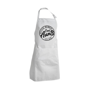Cool Aunts club, Adult Chef Apron (with sliders and 2 pockets)