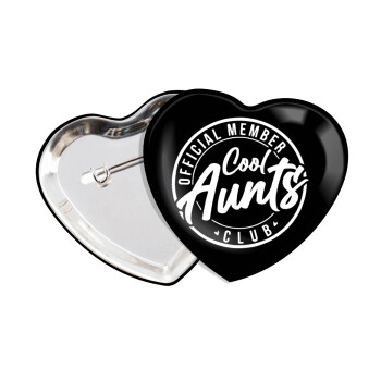 Cool Aunts club, Κονκάρδα παραμάνα καρδιά (57x52mm)