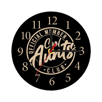 Cool Aunts club, Ρολόι τοίχου ξύλινο plywood (20cm)