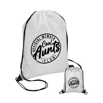 Cool Aunts club, Τσάντα πουγκί με μαύρα κορδόνια (1 τεμάχιο)