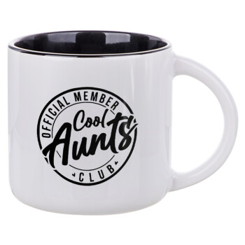 Cool Aunts club, Κούπα κεραμική 400ml Λευκή/Μαύρη