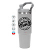 GREY color, 890ml (30oz) stainless Steel Tumbler with Handle