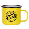 Metallic enamel MATT Yellow cup 360ml