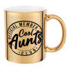 Mug ceramic, gold mirror, 330ml