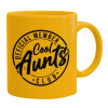 Ceramic coffee mug yellow, 330ml