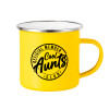 Yellow Enamel Metallic Cup 360ml