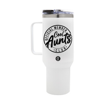 Cool Aunts club, Mega Tumbler με καπάκι, διπλού τοιχώματος (θερμό) 1,2L