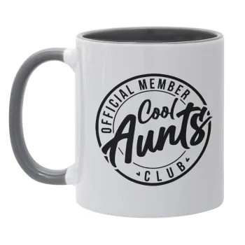 Cool Aunts club, Mug colored grey, ceramic, 330ml