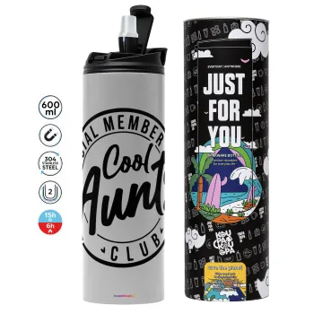Cool Aunts club, Tumbler stainless steel GREY 600ml