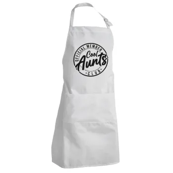Cool Aunts club, Adult Chef Apron (with sliders and 2 pockets)