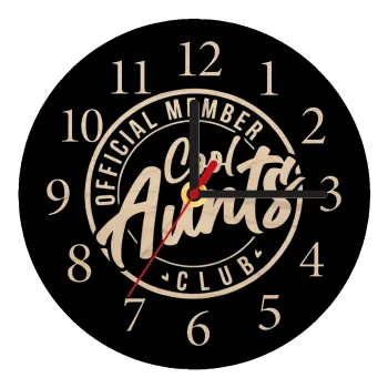 Cool Aunts club, Ρολόι τοίχου ξύλινο plywood (20cm)