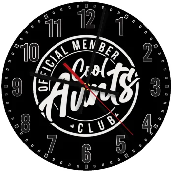 Cool Aunts club, Ρολόι τοίχου ξύλινο (30cm)
