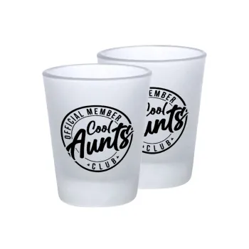 Cool Aunts club, Σφηνοπότηρα γυάλινα 45ml του πάγου (2 τεμάχια)