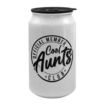 Cool Aunts club, Κούπα ταξιδιού μεταλλική με καπάκι (tin-can) 500ml