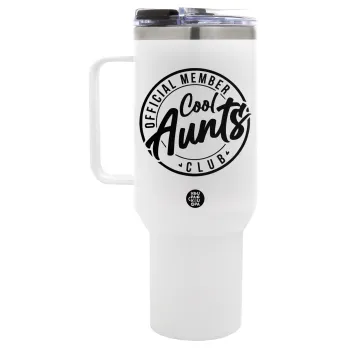 Cool Aunts club, Mega Tumbler με καπάκι, διπλού τοιχώματος (θερμό) 1,2L